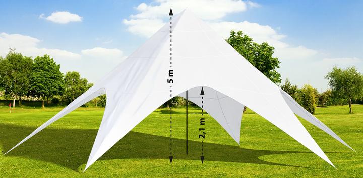 Immagine prodotto CLP Tenda a stella 12 m, bianca (1200 cm, 1200 cm)