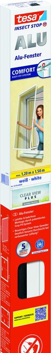 Actual product image tesa Insect screen Alu COMFORT for windows, with aluminium frame, without drilling (100 x 120 cm)