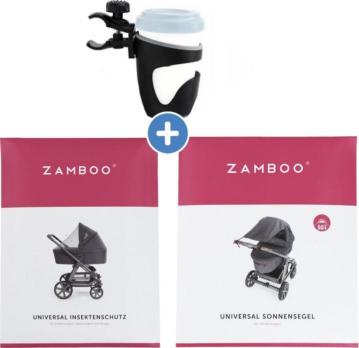 Actual product image Zamboo Sun protection 3-piece summer & protection set for pushchairs with