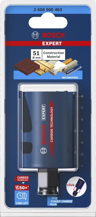 Immagine prodotto Bosch Professional Zubehör Sega a tazza Expert Construction Material, 51 x 60 mm (51 mm)