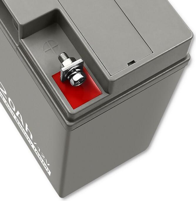 Actual product image Qoltec 53066 AGM battery 12V 20Ah max. 300A