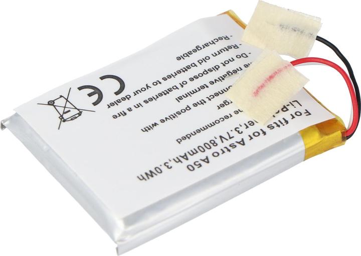 Actual product image AccuCell Astro A50 battery, SRP603443