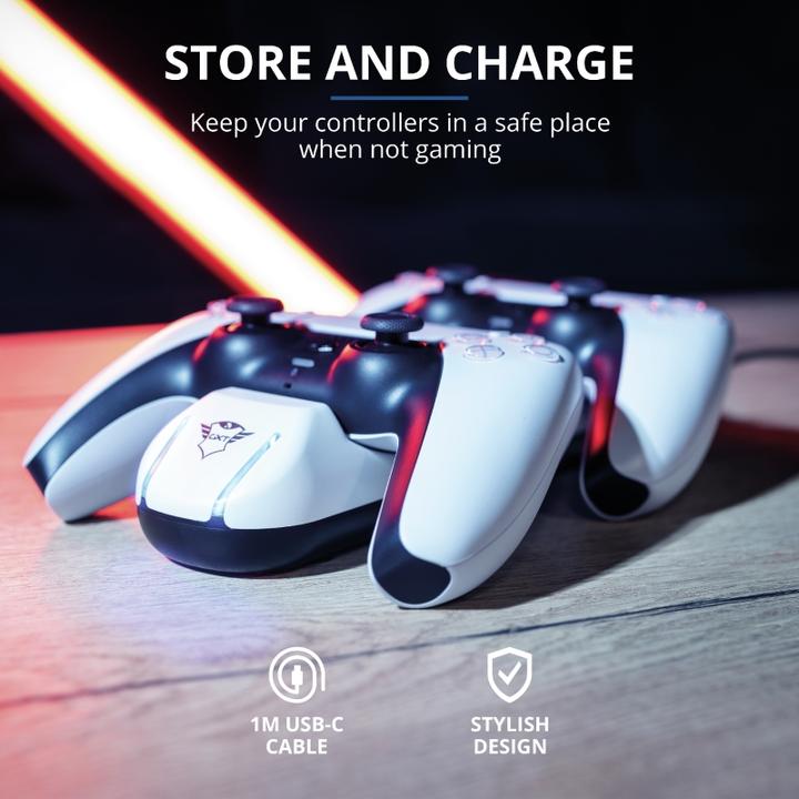 Actual product image Trust Controller charging station GXT 251 Duo for PS5 (PS5)
