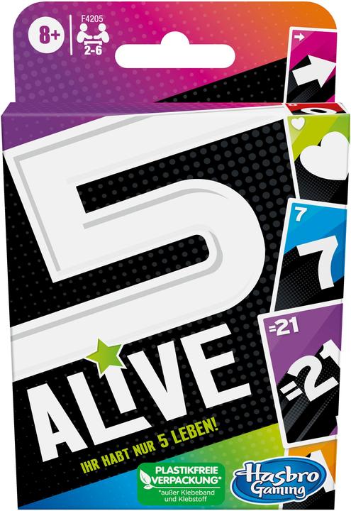 Actual product image Hasbro Gaming Five Alive Card Game (German)