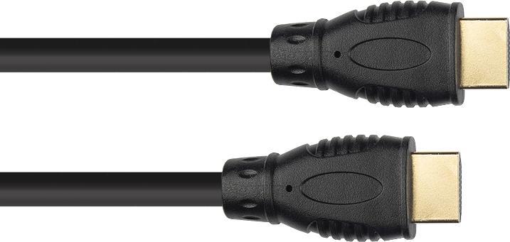 Image du produit Good Connections Câble de connexion HDMI 2.0b, 4K / UHD @60Hz, 18 Gbit/s, contacts dorés, noir, 0,5m, Good Connec (0.50 m, HDMI)