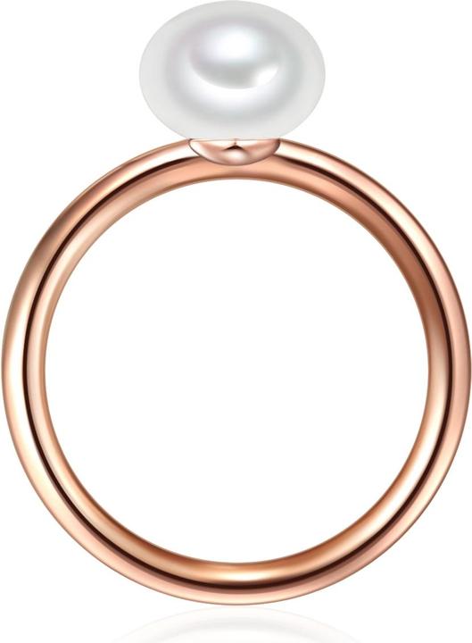 Actual product image Valero Pearls Ladies Sterling Silver Freshwater Cultured Pearl Rose Gold - 11344 (54, 925 Silver)
