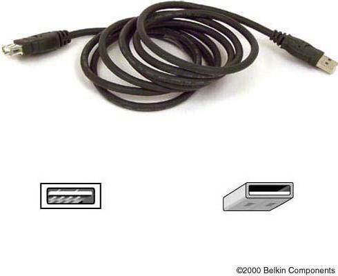 Actual product image Belkin USB Extension Cable USB Cable (1.80 m, USB 2.0)