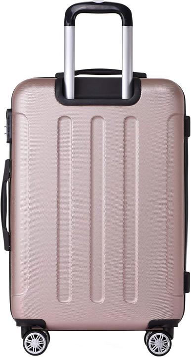 Image du produit Beibye Valise de voyage à roulettes jumelées 3pcs rose doré (M (50 - 90l), L (90 - 115l), XL (à partir de 115l))