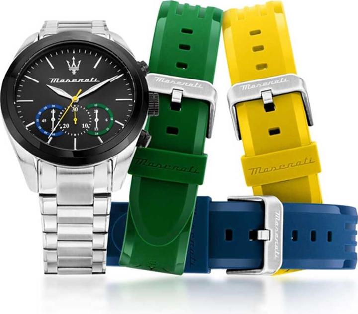 Produktbild Maserati Uhren-Set inkl. Wechselarmband Traguardo (Chronograph, 45 mm)