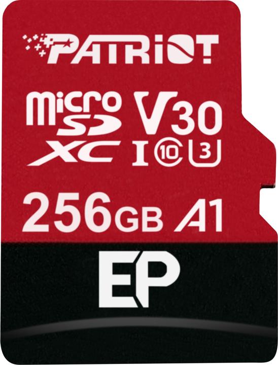 Actual product image Patriot EP Series Flash-Speicherkarte (256 GB, microSDXC, U3, UHS-I)
