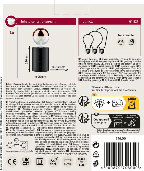 Actual product image Paulmann Neordic Nordin (E27)