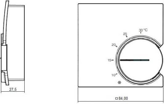 Produktbild Eberle Controls Raumthermostat Aufputz 5 bis 3