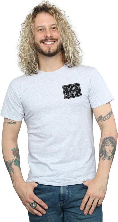 Actual product image Mens Captain Breast Patch T-Shirt (3XL)
