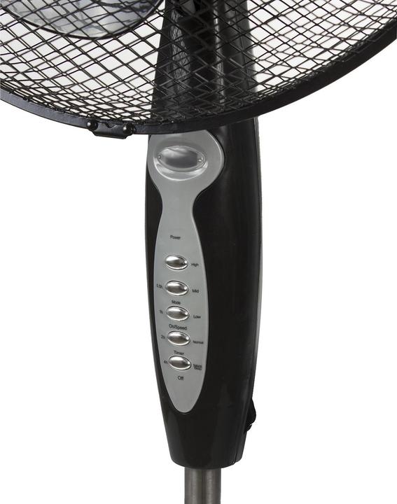 Actual product image Greenblue floor fan, 40W, 3 airflow levels, 1.25m height 1.5m cord, with remote control and timer up to 7.5 ho (53 dB)