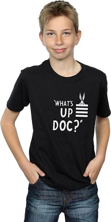 Actual product image Looney Tunes Boys What's Up Doc Bugs Bunny Striped Cotton T-Shirt (116)