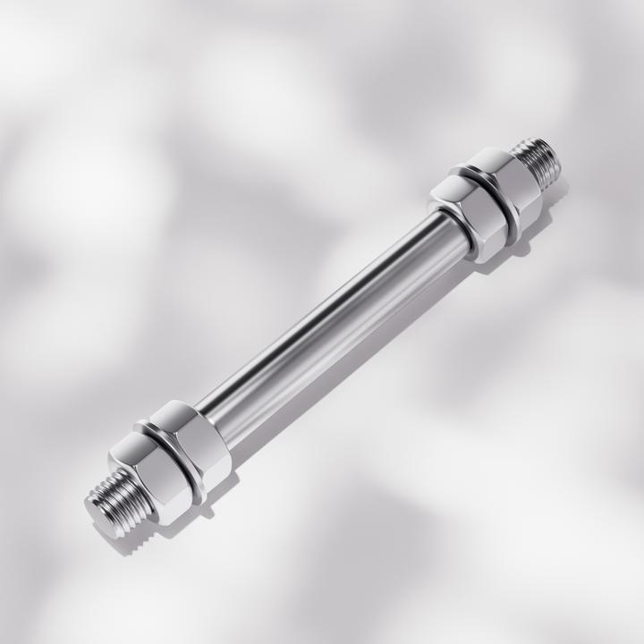 Actual product image Wiltec Standard Full-Floating Axle for Wheelbarrow Size 150x20mm