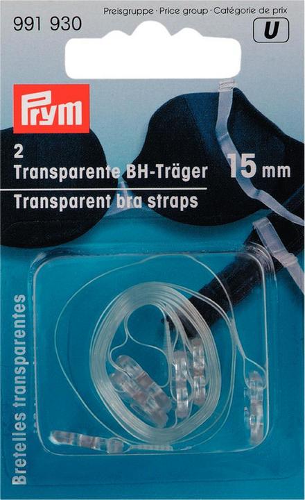 Produktbild Prym BH-Träger, transparent 15 mm, Karte 2 Stk.