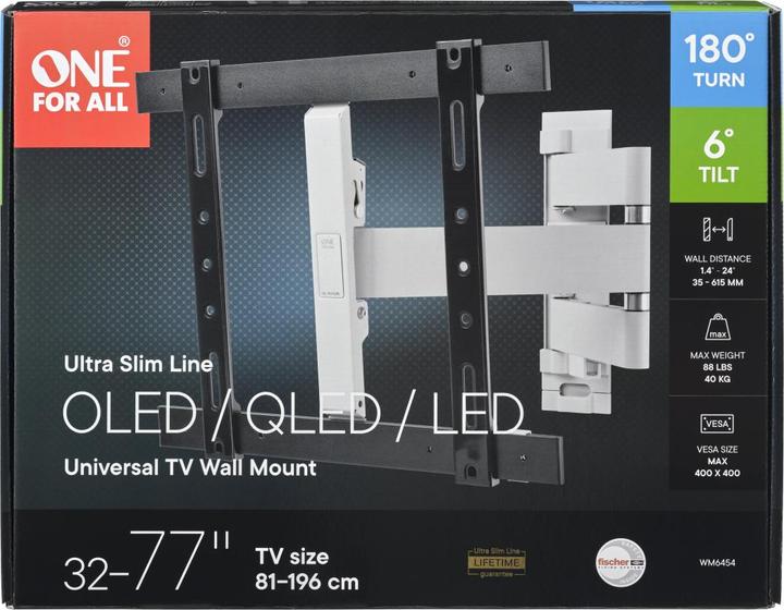 Produktbild One for All Ultraslim WM6454 (Wand, 77", 40 kg)