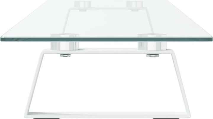 Actual product image VidaXL Monitor stand white 100x20x8 cm tempered glass and