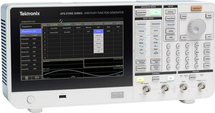 Actual product image Tektronix AFG31022 Mains-powered function generator 0.000001 Hz - 25 MHz 2-channel