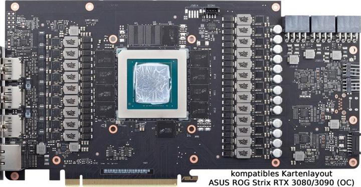 Actual product image Aqua Computer kryographics NEXT RTX 3080 / 3090 Strix GPU Water Cooler - Copper + Acrylic