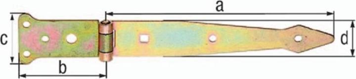 Produktbild Alberts Werfgehnge Typ 62 leicht 200 x 35 mm galv. verzinkt, dickschichtpassiviert (10 Stk.)