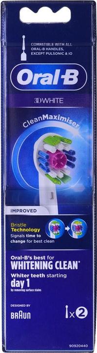 Actual product image Oral-B BRUSH HEAD EB18-2 3D WHITE (2 x)