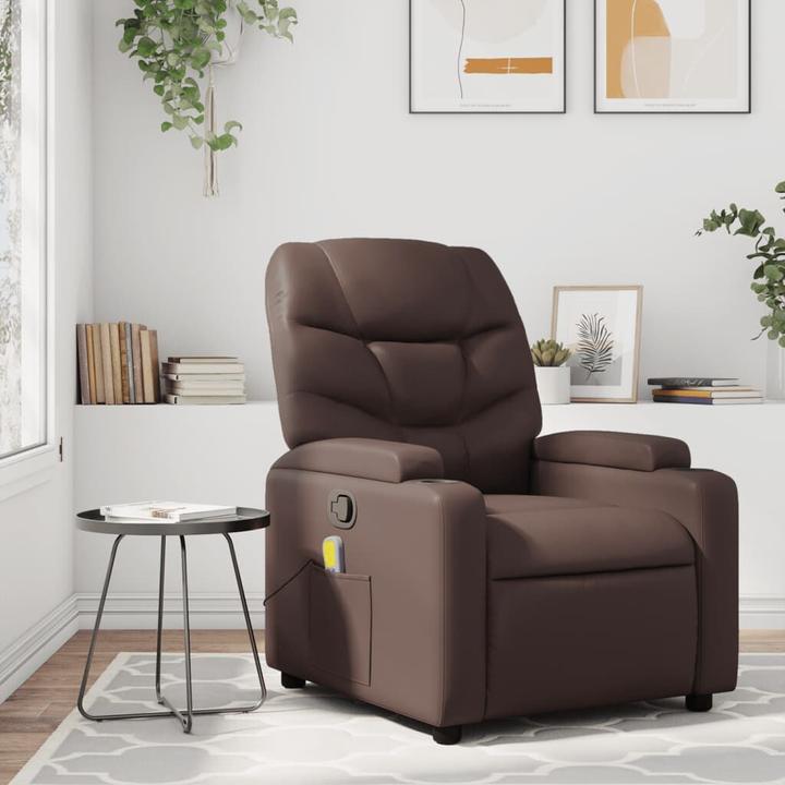 Produktbild VidaXL Massagesessel Braun Kunstleder,Farbe: Braun,Material