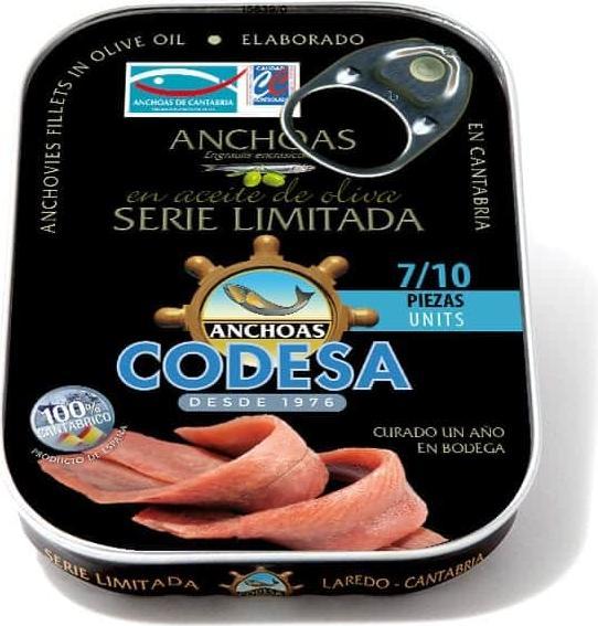Actual product image Codesa Cantabrian anchovy fillets Limited (115 g)