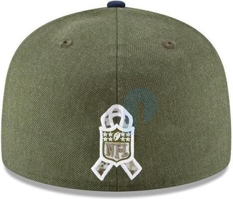 Image du produit New Era NFL - Los Angeles Rams - On Field 2018 Salute to Service 59Fifty Cap Olive 7 1/2 (56)