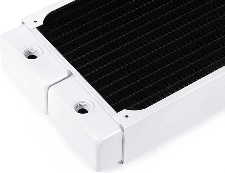 Actual product image Alphacool RAD HPE-45 Full Copper 360mm Radiator - White (120 mm)
