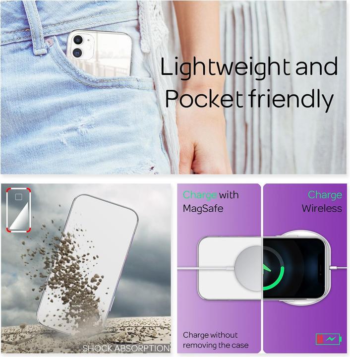 Immagine prodotto Nalia Copertura dello specchio (Apple iPhone 12 Pro, Apple iPhone 12)