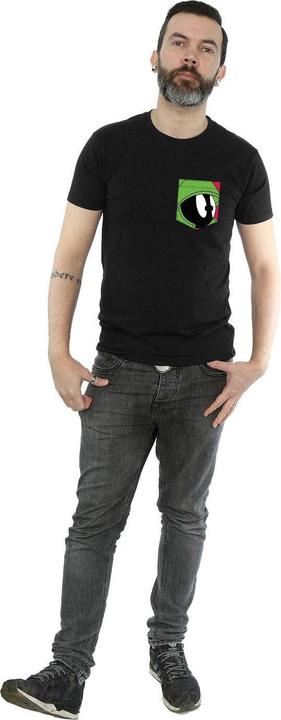Produktbild Looney Tunes Marvin The Martian Face Faux Pocket TShirt (M)