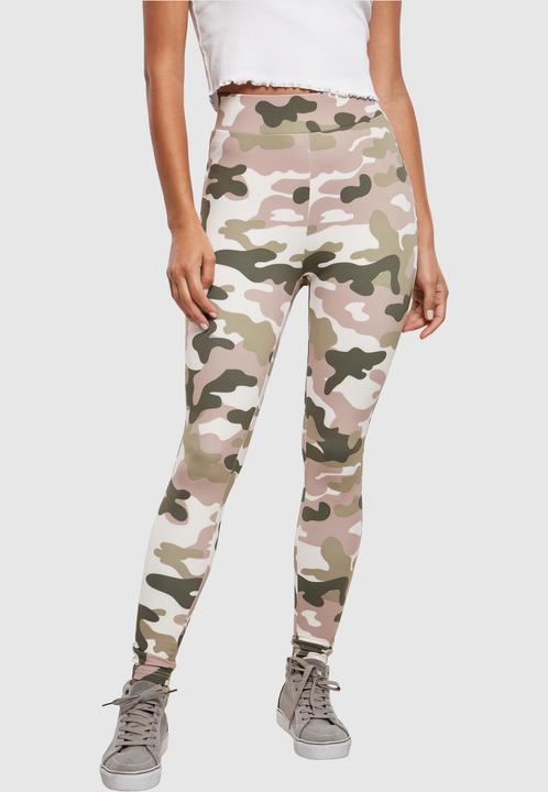 Actual product image Urban Classics Ladies High Waist Camo Tech Leggings (M)