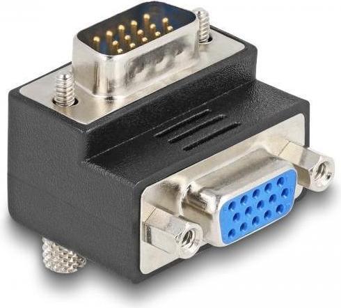 Produktbild Delock Adapter VGA Stecker auf VGA Buchse 90ø (VGA, 7 cm)