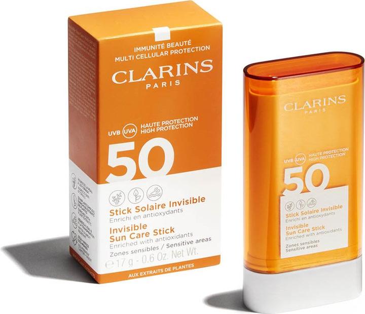 Immagine prodotto Clarins Invisible Sun Care Stick (Stick solare, Crema solare viso, SPF 50, 69 g)