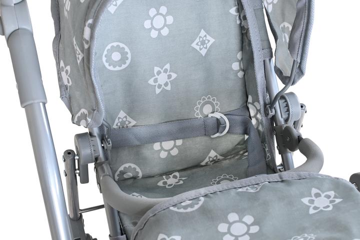 Immagine prodotto Knorrtoys Carrozzina per bambole gemelle Milo - "Royal grey