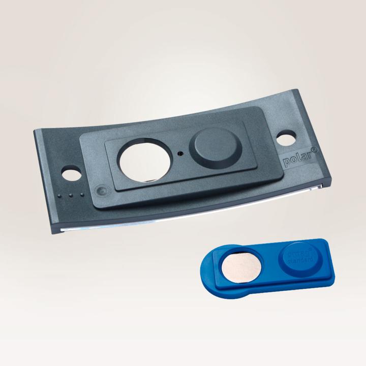 Produktbild Badgepoint POL30MA02-10DR Namensschilder, 65 x 30 mm, dunkelgrau