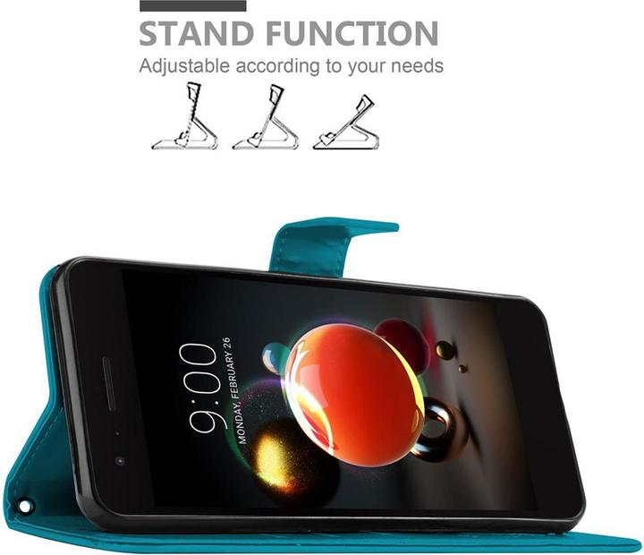 Actual product image Cadorabo Flower Book Cover (LG K8 2018)