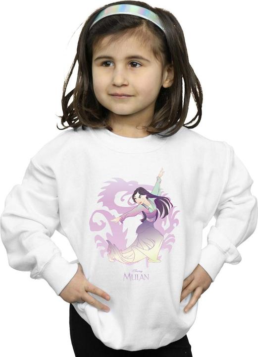 Actual product image Disney Girls Mulan Dragon Fight Sweatshirt (116)