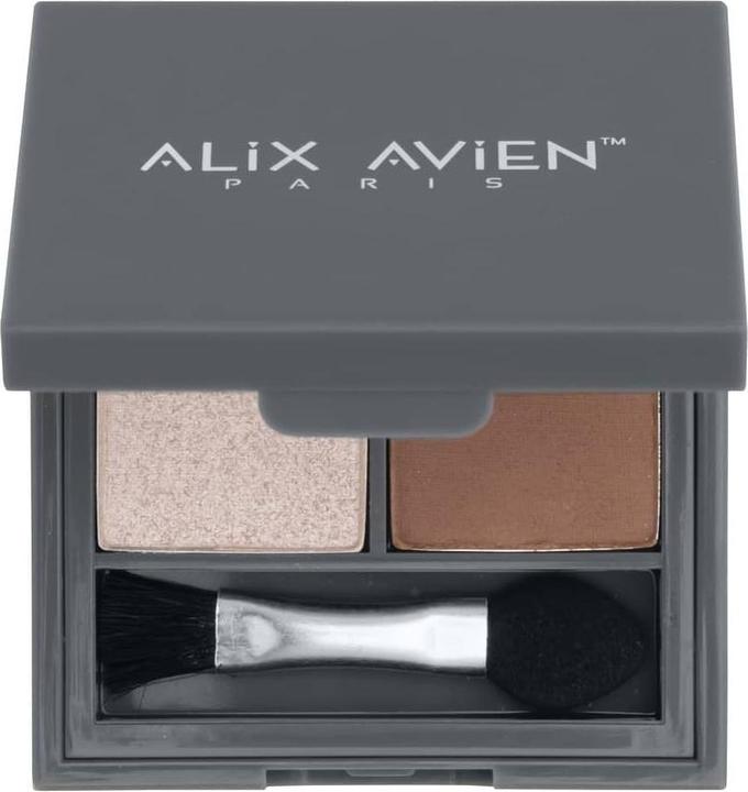 Alix Avien Duo Eyeshadow - Power of Pearls & Creamy Brown (BROWN-POWDER)