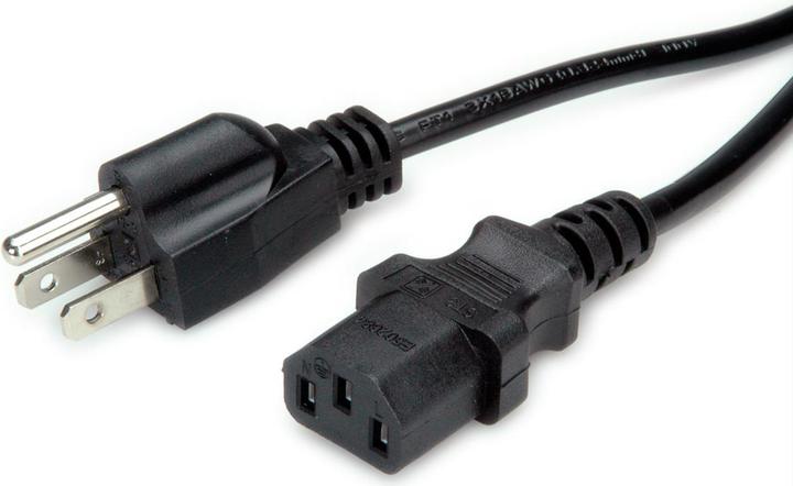 Actual product image Secomp Power cable IEC 60320 C13 to NEMA 5-15 (M) (1.80 m)