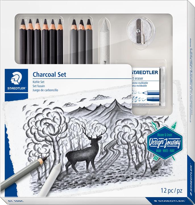 Produktbild Staedtler Mars Lumograph charcoal 100C Kohlestifte (4.50 mm, M, 9 x)