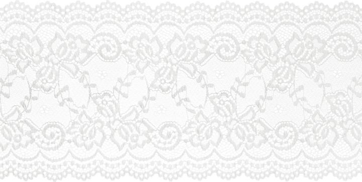 Produktbild Partydeco Stoff Spitze 15 x 900 cm, Weiss