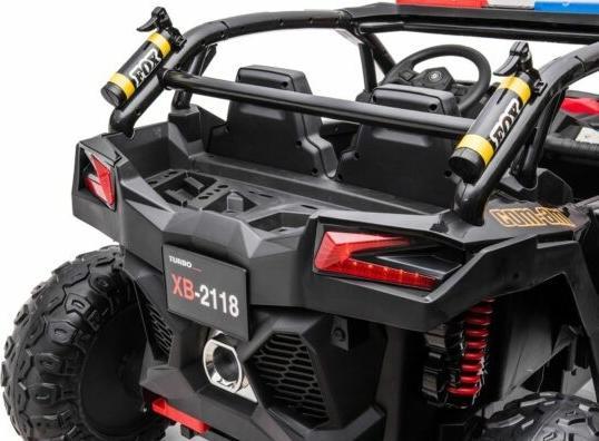 Image du produit Es-toys Kinderfahrzeug schwarz – Elektro Auto „Com 18“ – 24V7A Akku, 4x Motoren - Allrad + 2 Sitzer