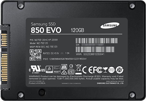 Produktbild Samsung 850 EVO Basic (120 GB, 2.5")