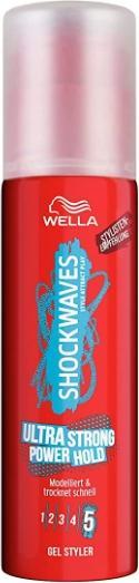 Wella Shockwaves Ultra Strong Power Hold Gel Styler 100 ml (Haargel, 100 ml)