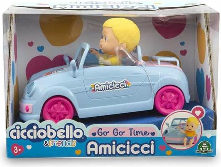 Image du produit Giochi Preziosi Cicciobello Amicicci Voiture transformable avec Mini personnage avec T-shirt et couche colorée