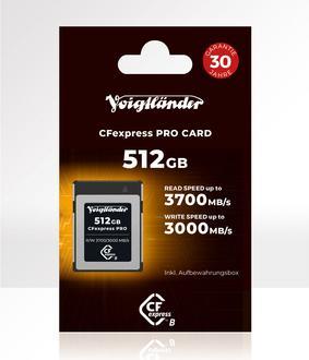 Voigtländer CFexpress Professional 512GB Tipo-B (512 GB, CFexpress tipo B)