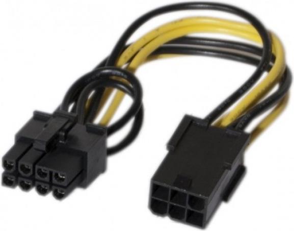 Produktbild Exertis Connect PCI Express Strom-Adapterkabel 6pin auf 8pin Für Netzteile ohne PCIe Stromanschluss